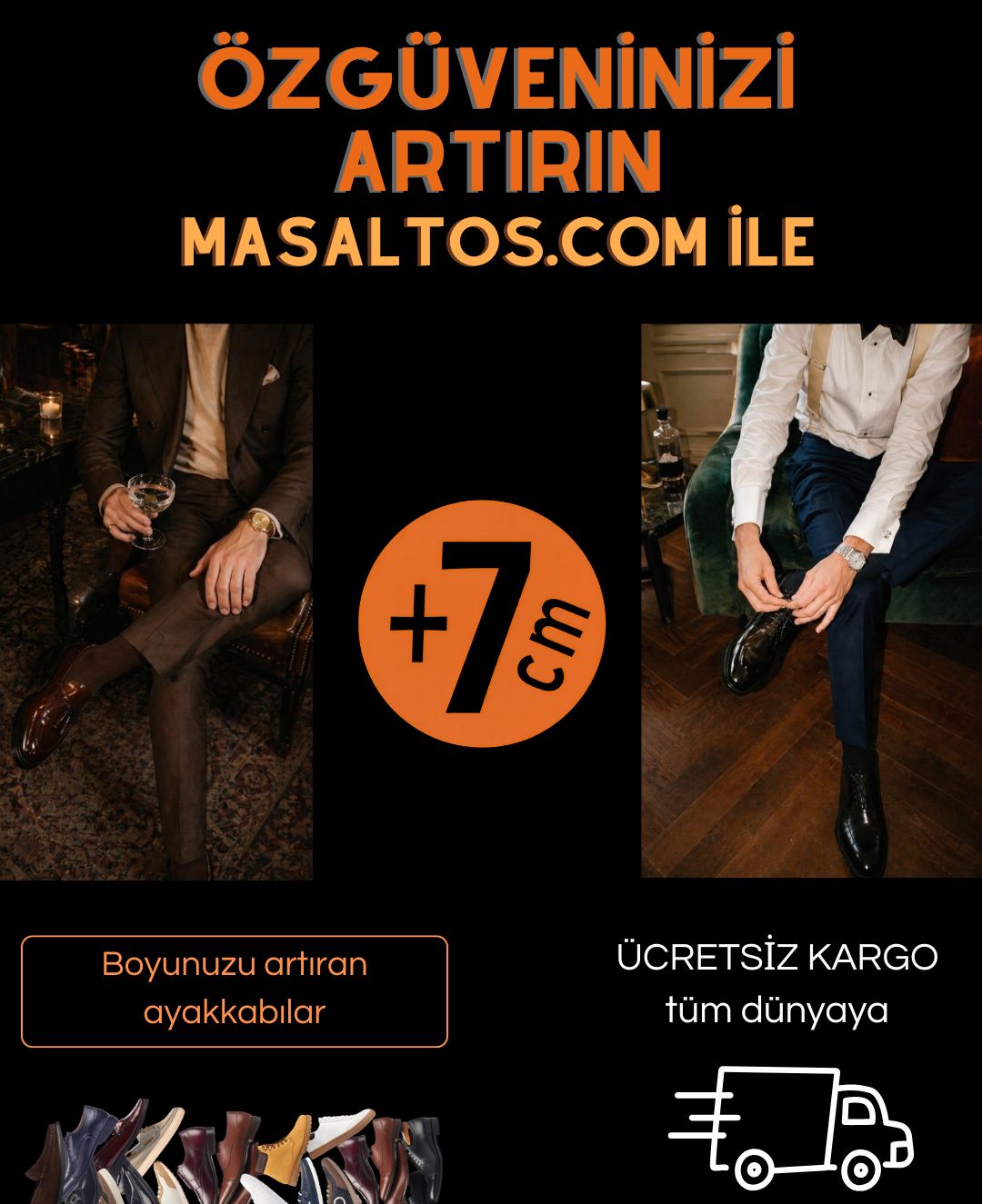 Daha uzun boylu olmak i&ccedil;in ayakkabılar